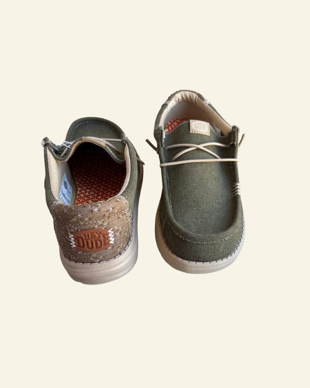 Hey Dude | Men | Wally Workwear | Dusky Green / Irish Cream