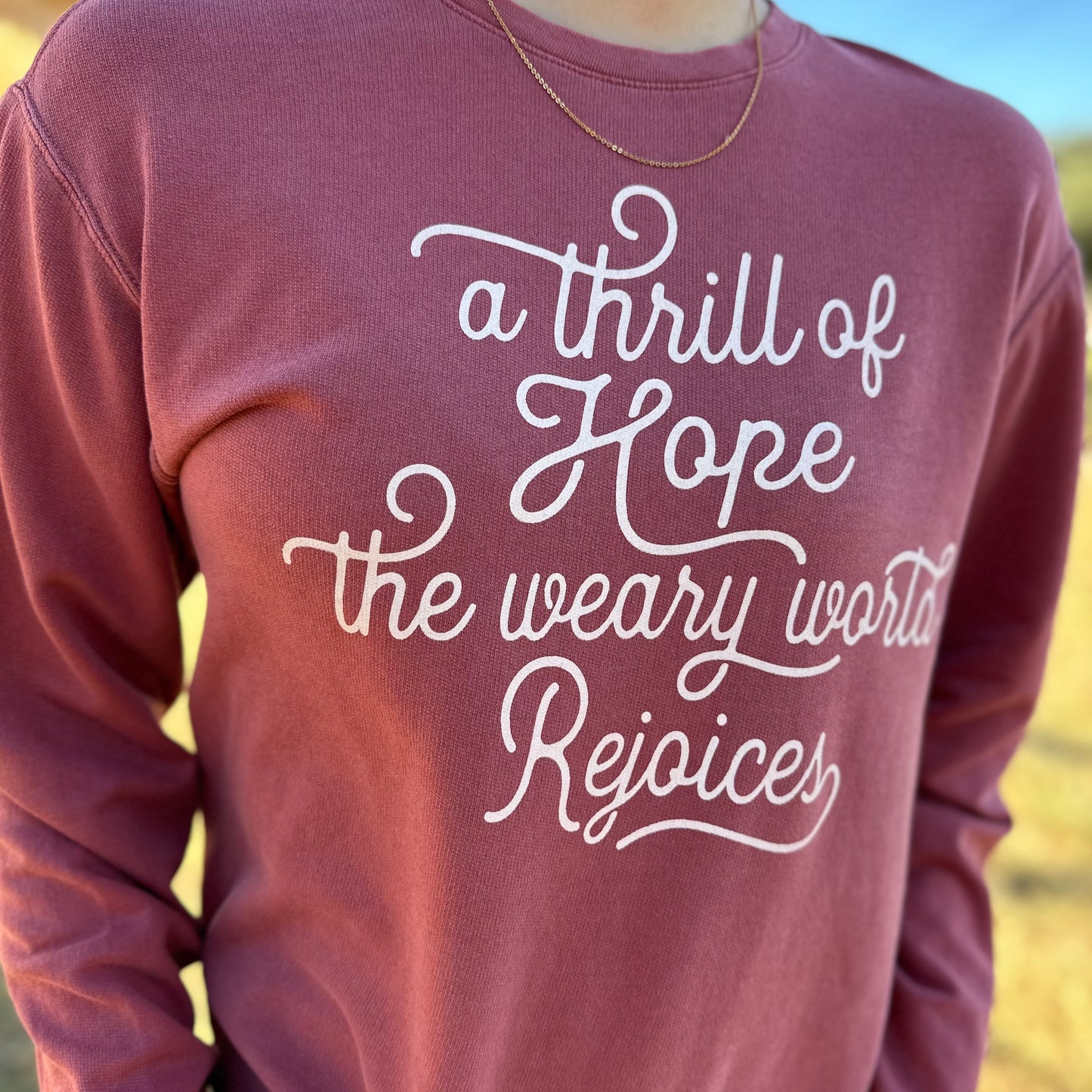A Thrill of Hope Sweatshirt | Crimson + Cream