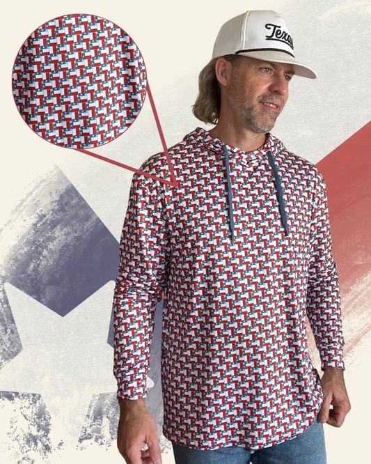 Burlebo | Performance Hoodie | Texas Flag