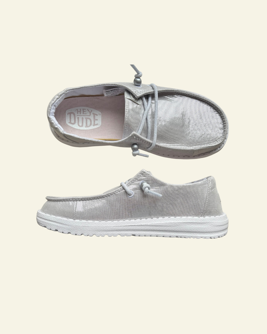 HEYDUDE | Wendy Metallic Shine Silver