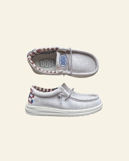 HEYDUDE | Youth | Wally Off White Patriotic
