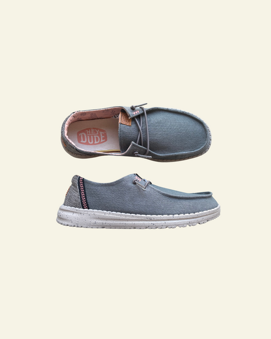 HEYDUDE | Youth | Wendy Washed Youth Charcoal