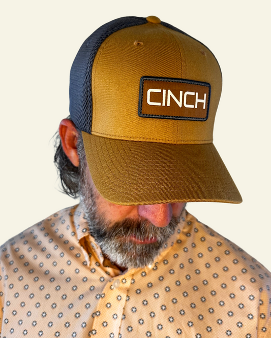 Cinch Mens Trucker Cap | Flexfit | Brown (3-25)