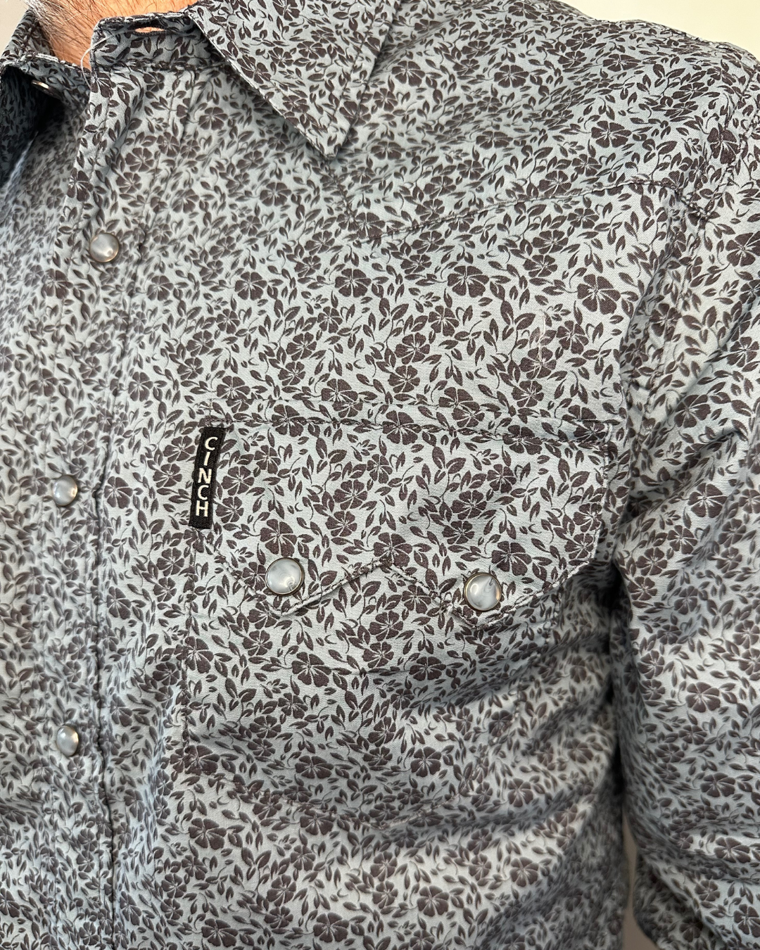 Cinch Mens Print Long Sleeve Print | Modern | Blue