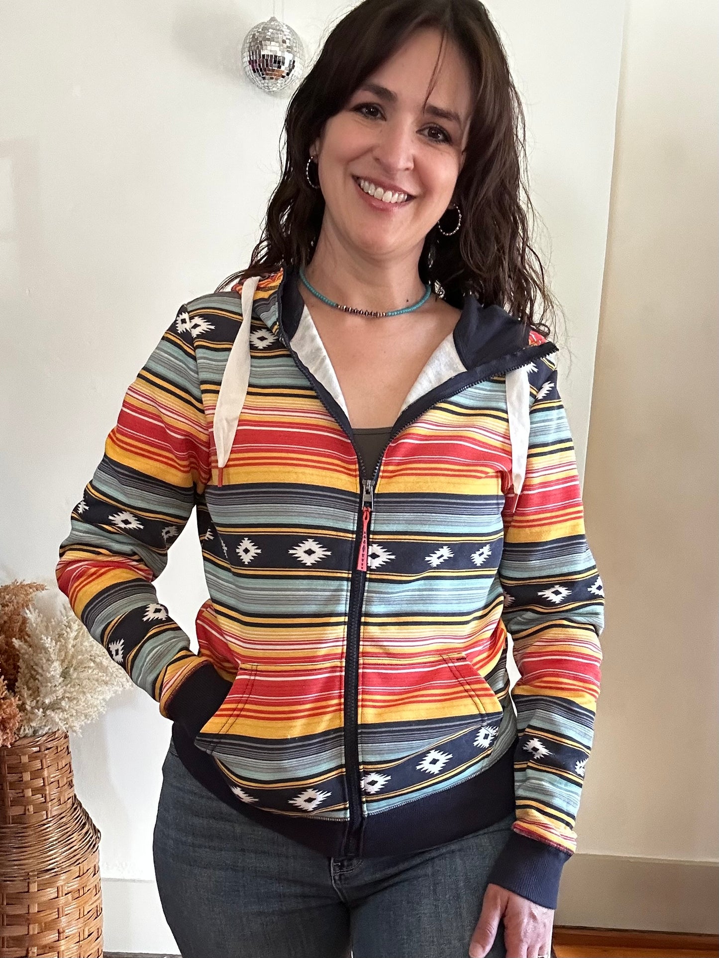 Cruel Denim | Womens Hoodie | Orange + Multi