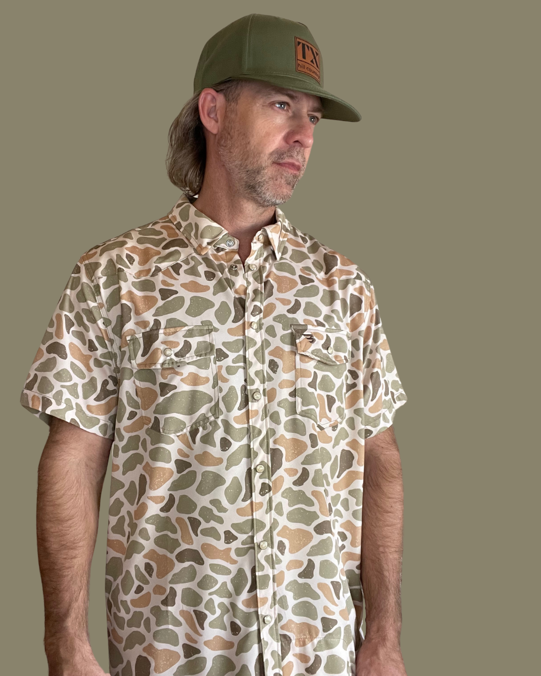 Burlebo | Performance Western Shirt | Venado Camo