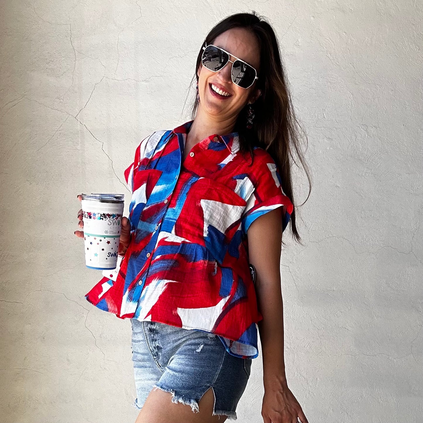 Happy 4th Top | Red / White / Blue