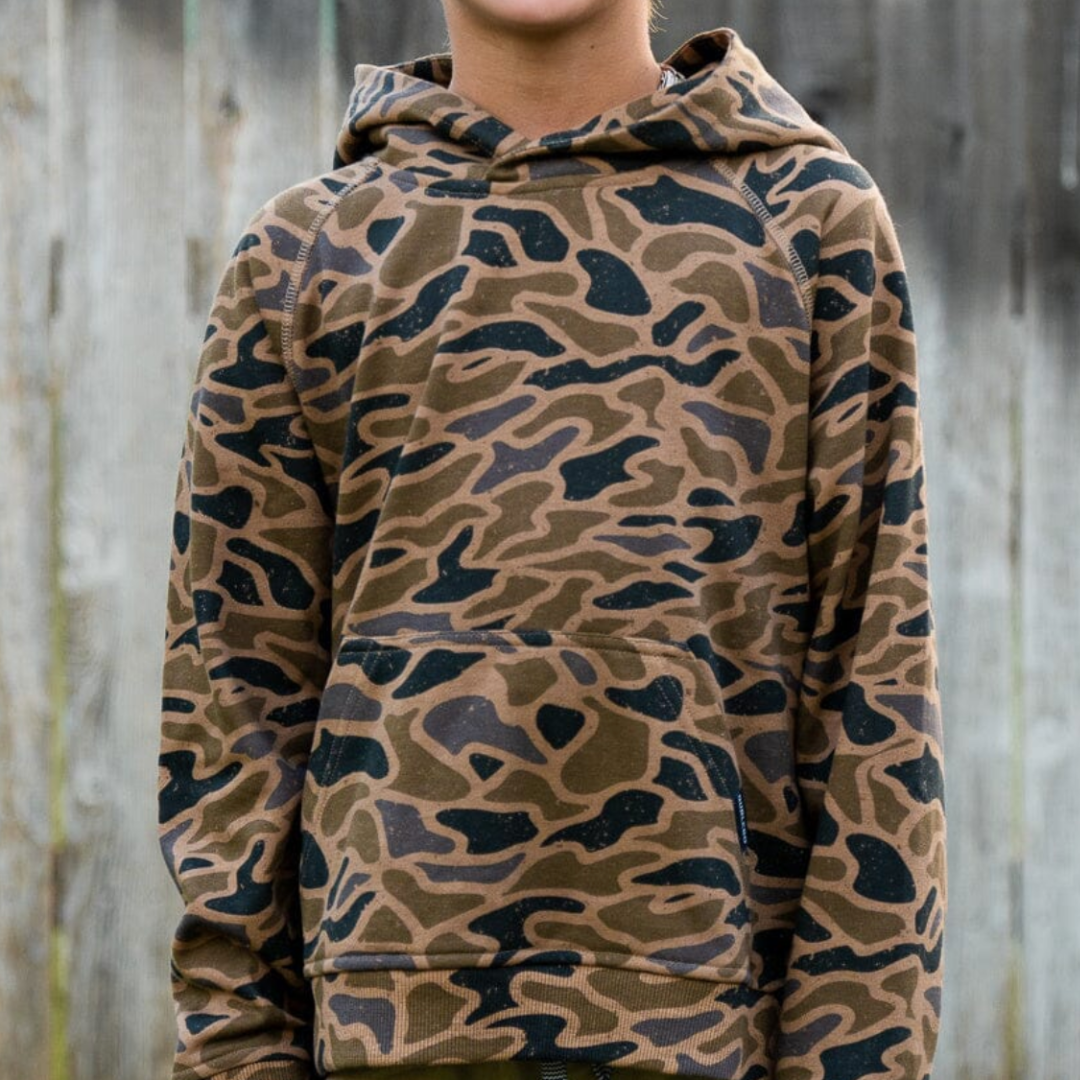 Burlebo | YOUTH Fleece Hoodie | Gauge Camo