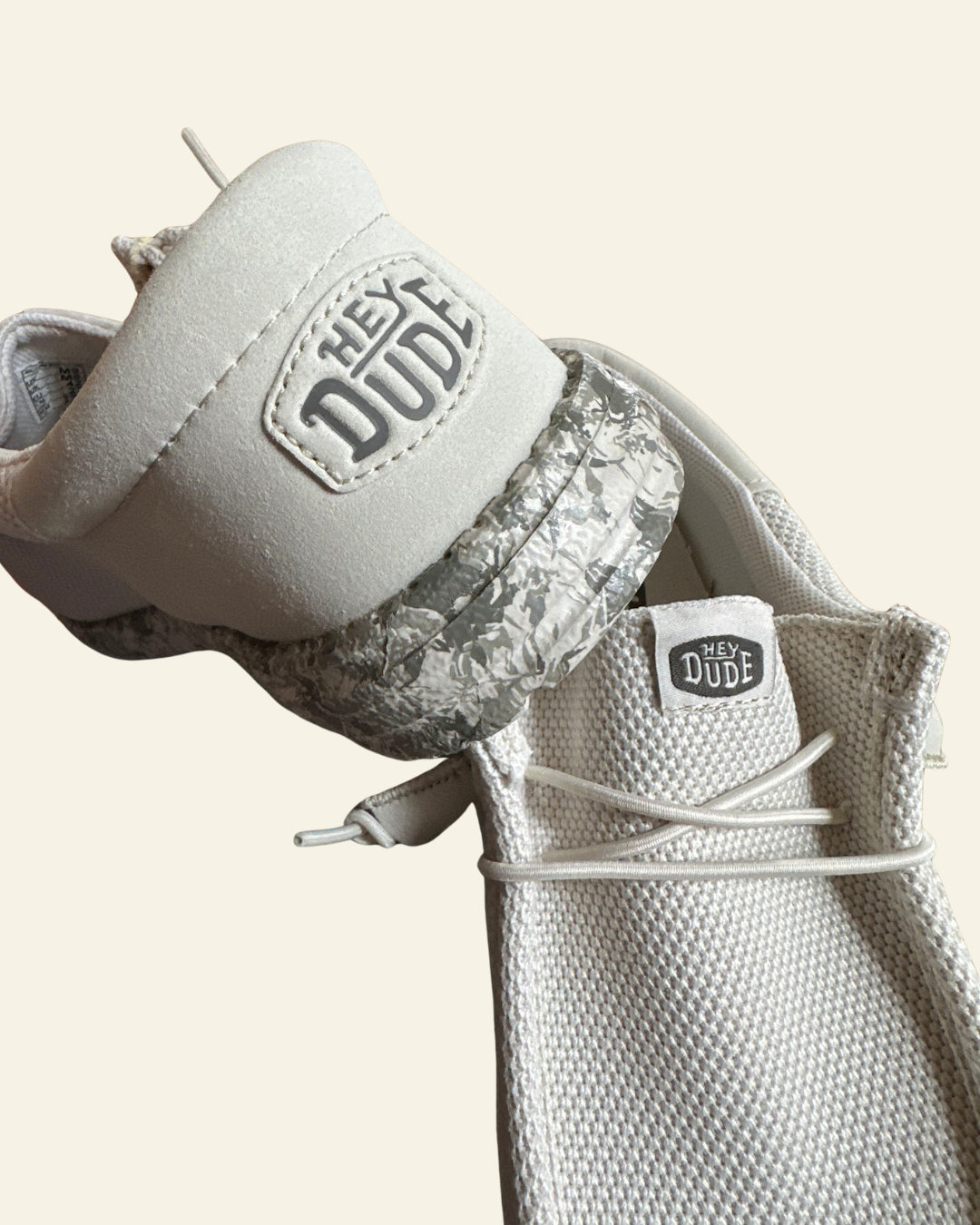 HEYDUDE | Men | Wally Funk Mesh Field Camo | Silver Birch - Tea Leaf