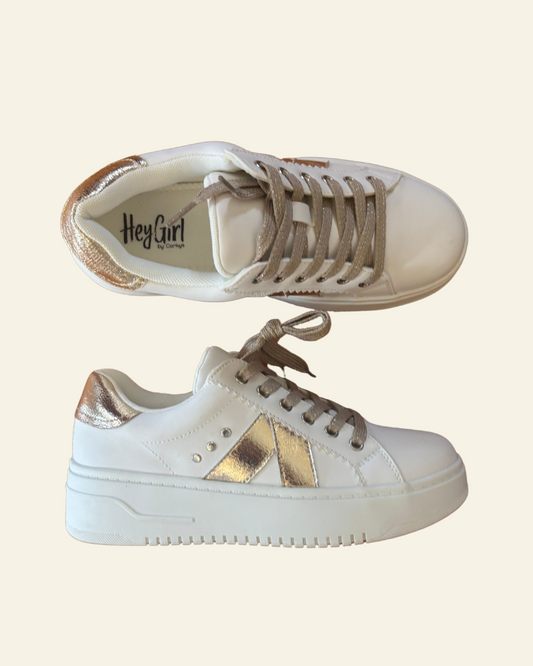 CORKYS | Tailgate Fashion Sneaker | Gold Crinkle Metallic