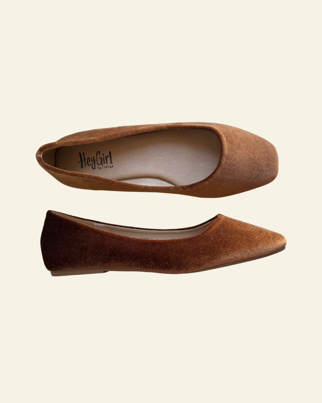 CORKYS | Over It Flat Shoe | Cinnamon Velvet