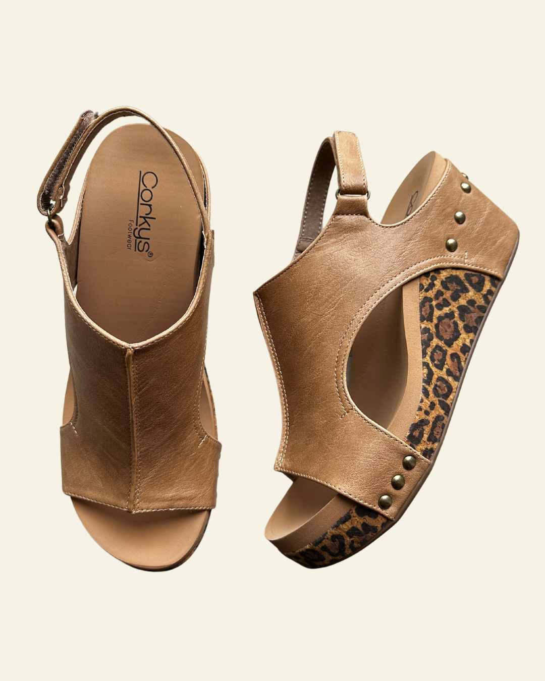 CORKYS | Carley | Taupe Smooth Leopard