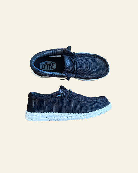 HEYDUDE | Men | Wally Stretch Sox Black-White