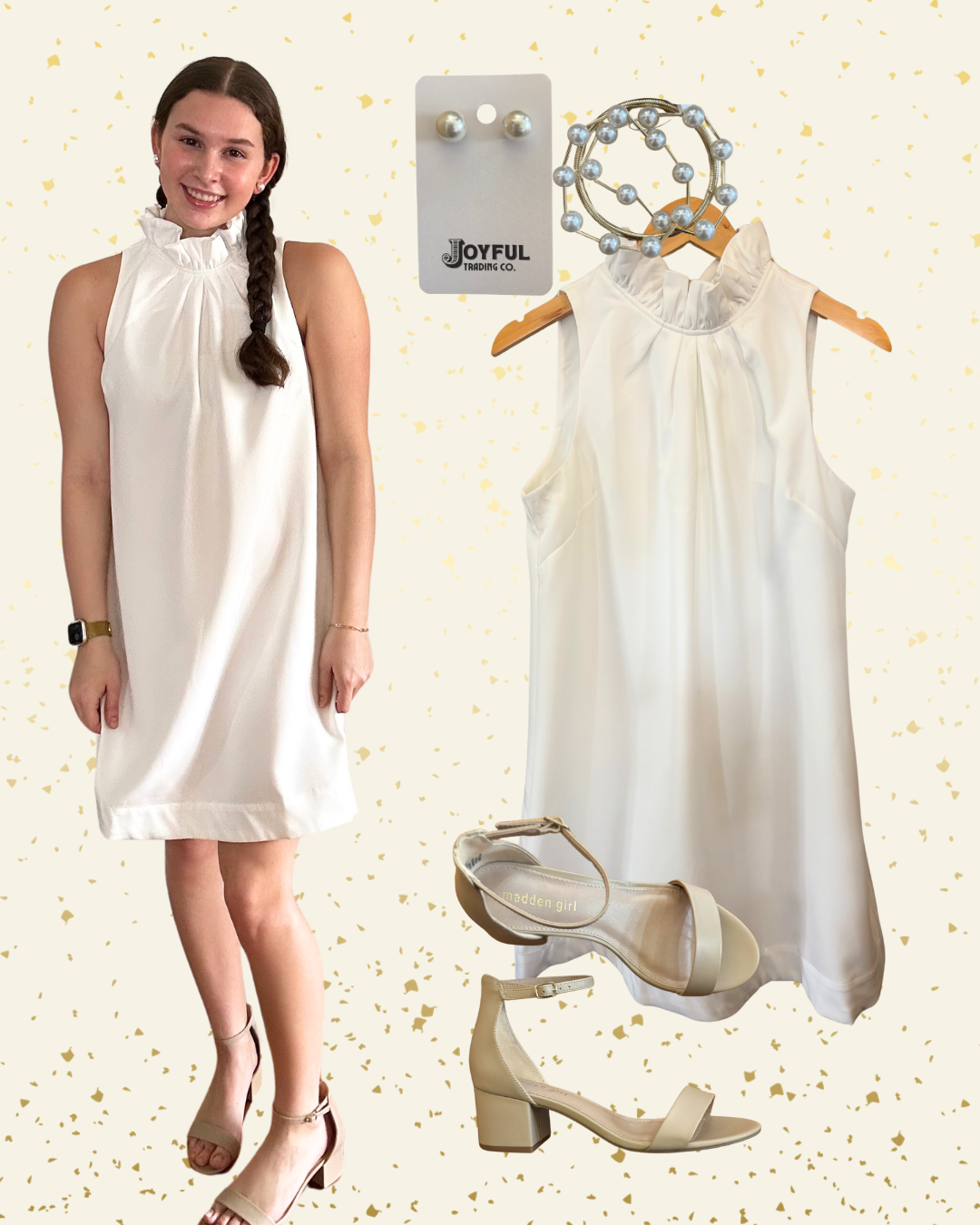 Back Bow Mini Dress | Off-White