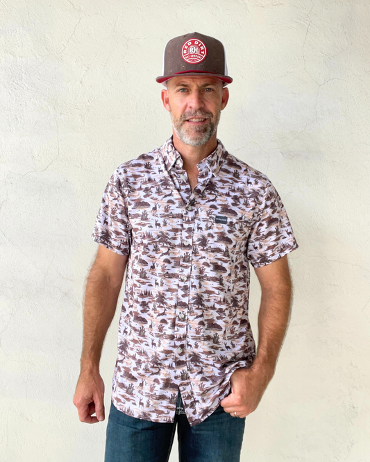 Burlebo | Performance Button Up | Brush Country