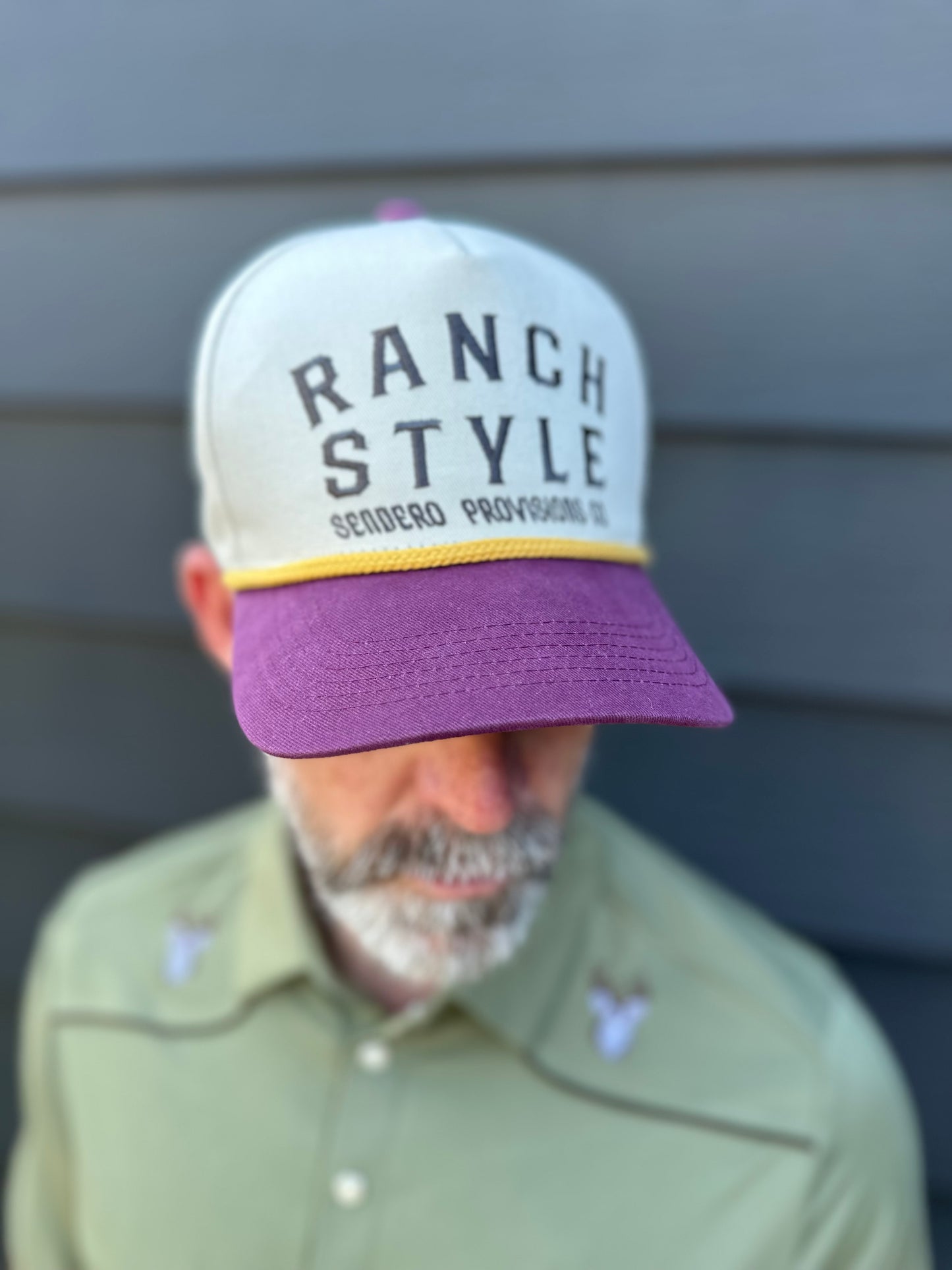 Sendero | Ranch Style Hat | Cream + Maroon