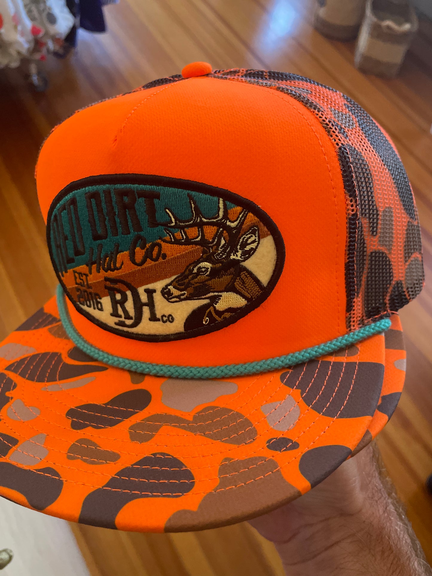 Red Dirt Hat - show stopper – orange camo