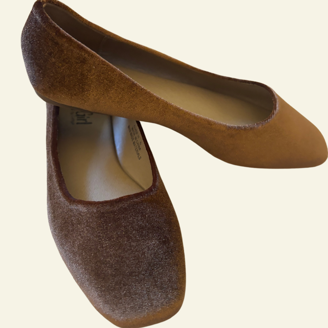 CORKYS | Over It Flat Shoe | Cinnamon Velvet