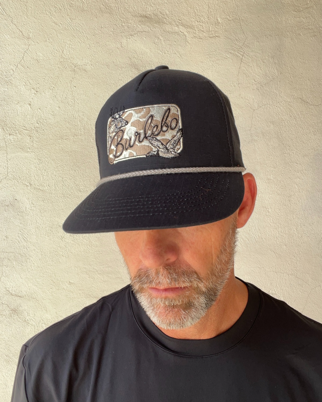 Burlebo | Camo Patch Hat | Black