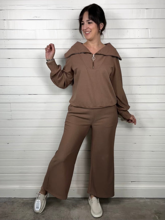 Rylie Ribbed Knit Set | Mocha