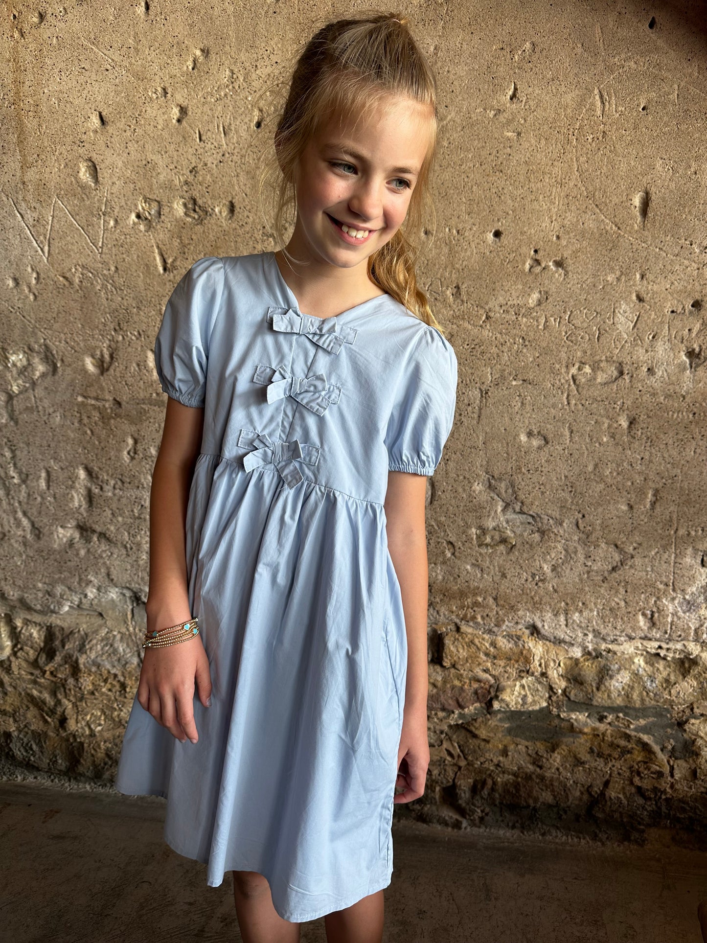 Evelyn Dress | Girls | Light Blue