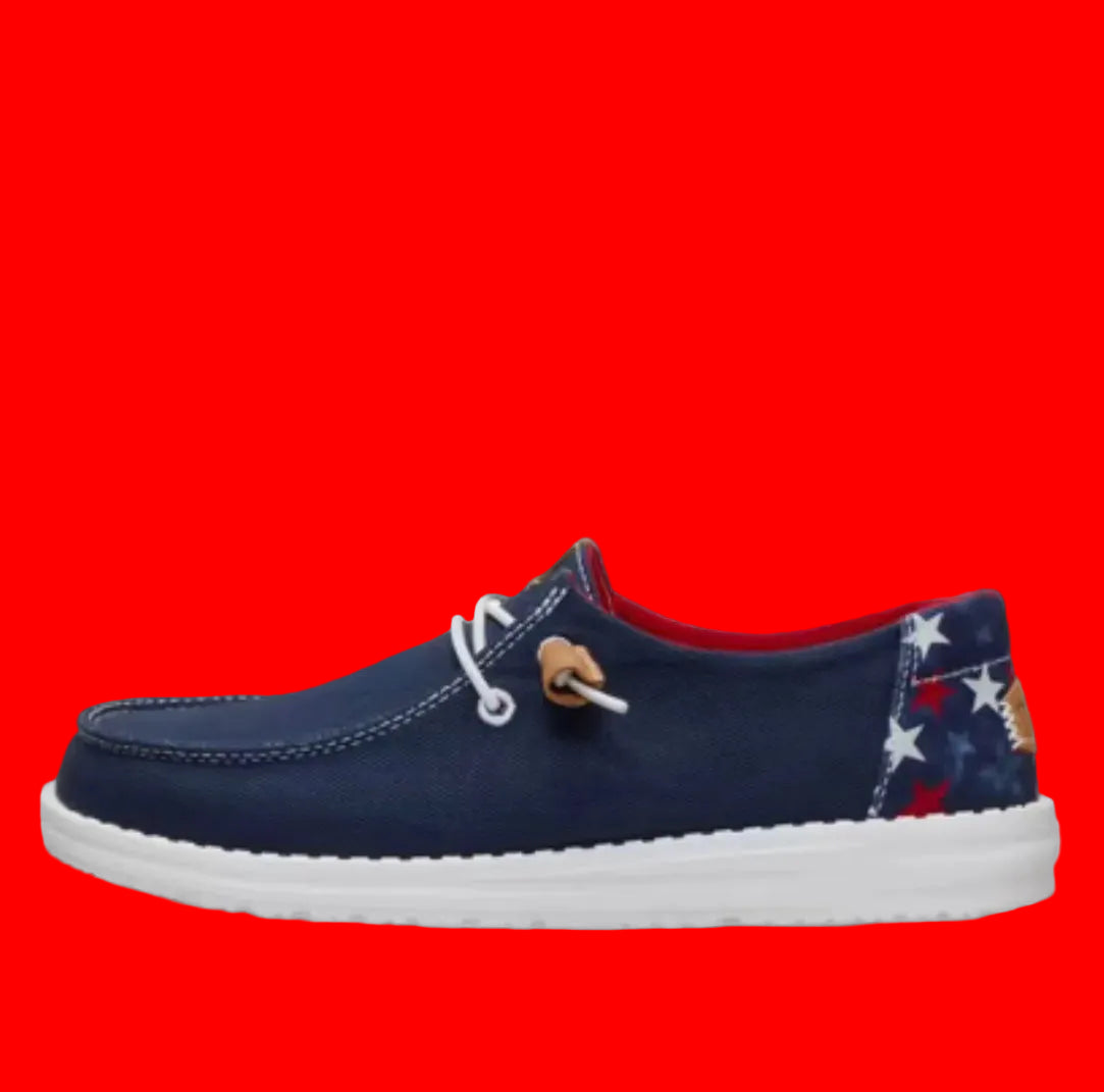 Hey Dude | Wendy Americana Stars | Navy + Multi
