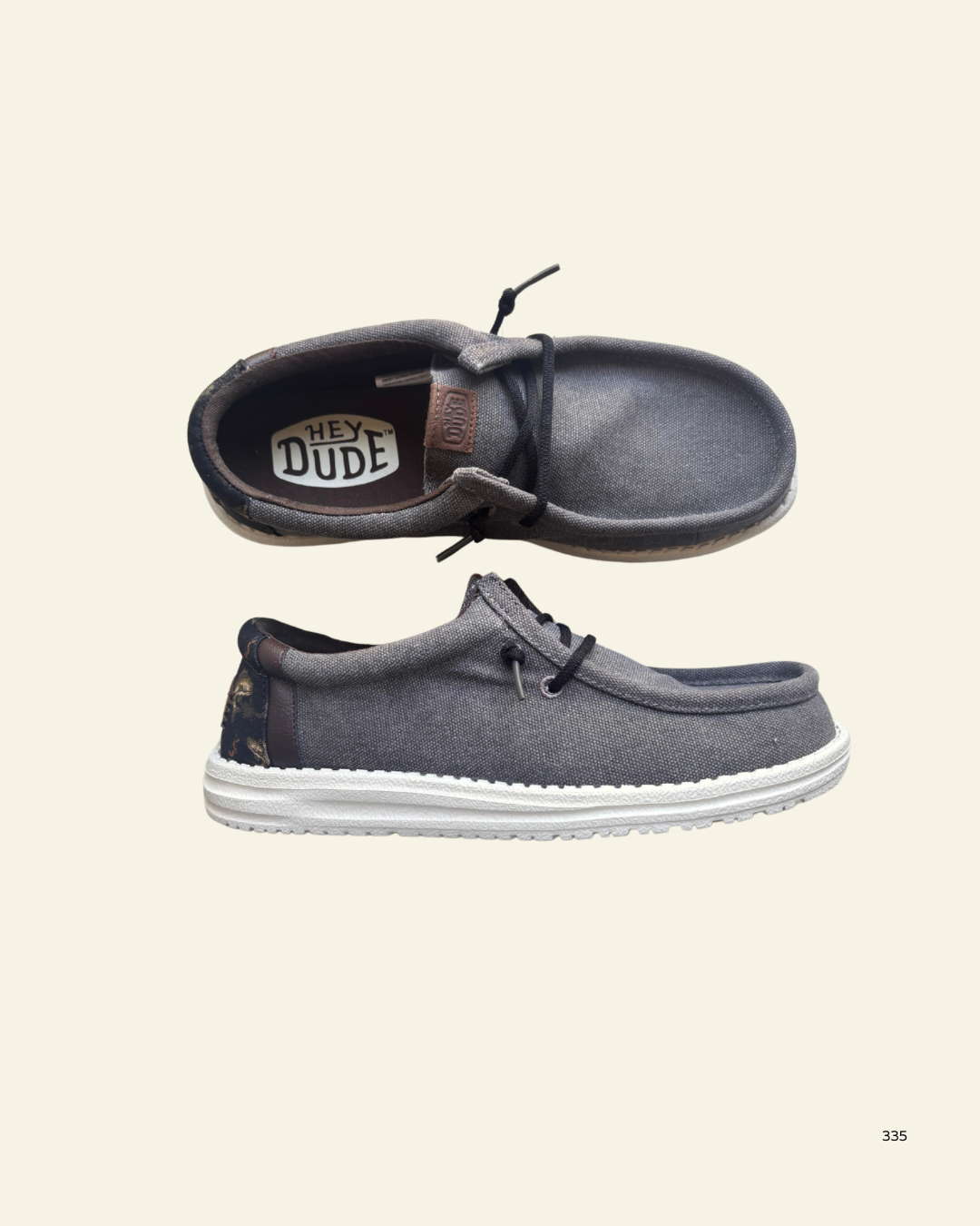 Hey Dude | Men | Wally Bass Granite Grey Black