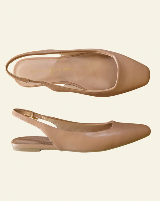 Rhyme Time Sling Back | Nude