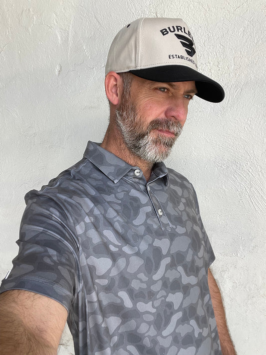 Burlebo | Performance Polo | Stone Camo