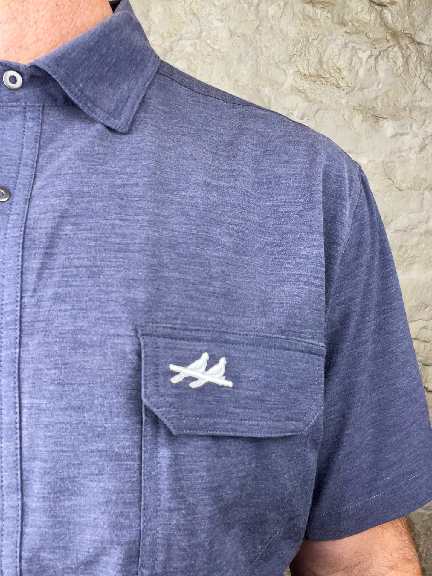 Two Dove Outdoors | The Rio Short Sleeve | The Comal - Navy