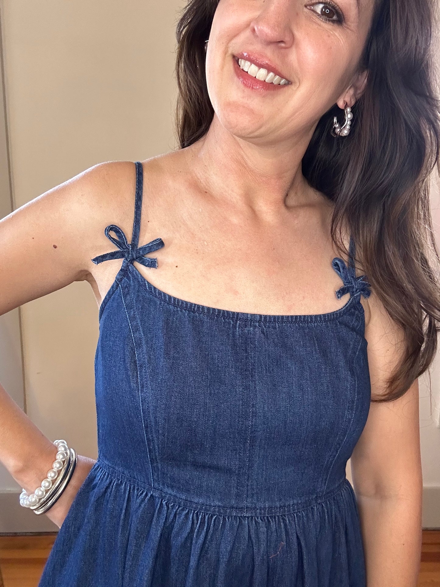 Colette Midi Dress | Dark Denim