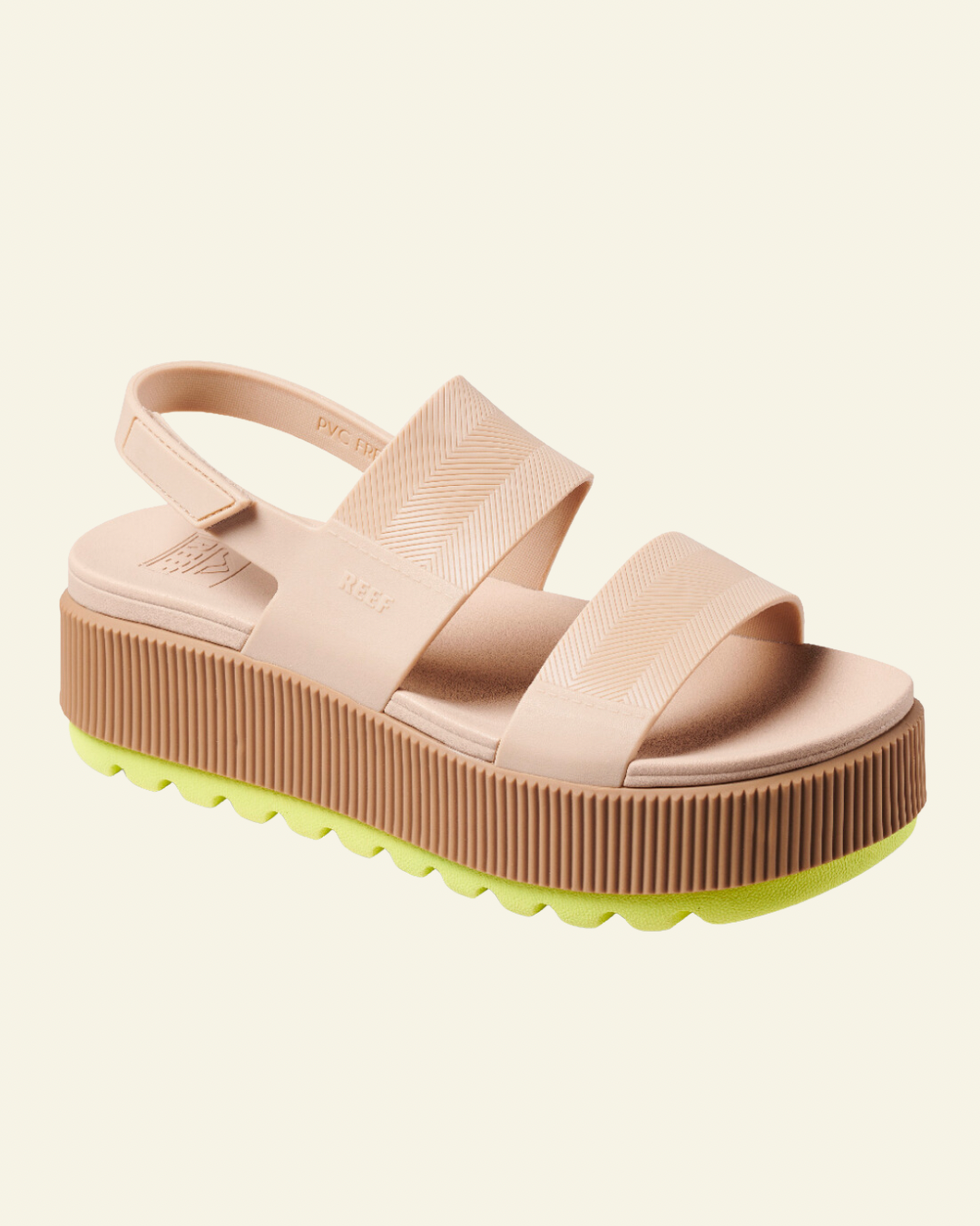 Reef | Water Vista Higher Sandal | Sand Lime