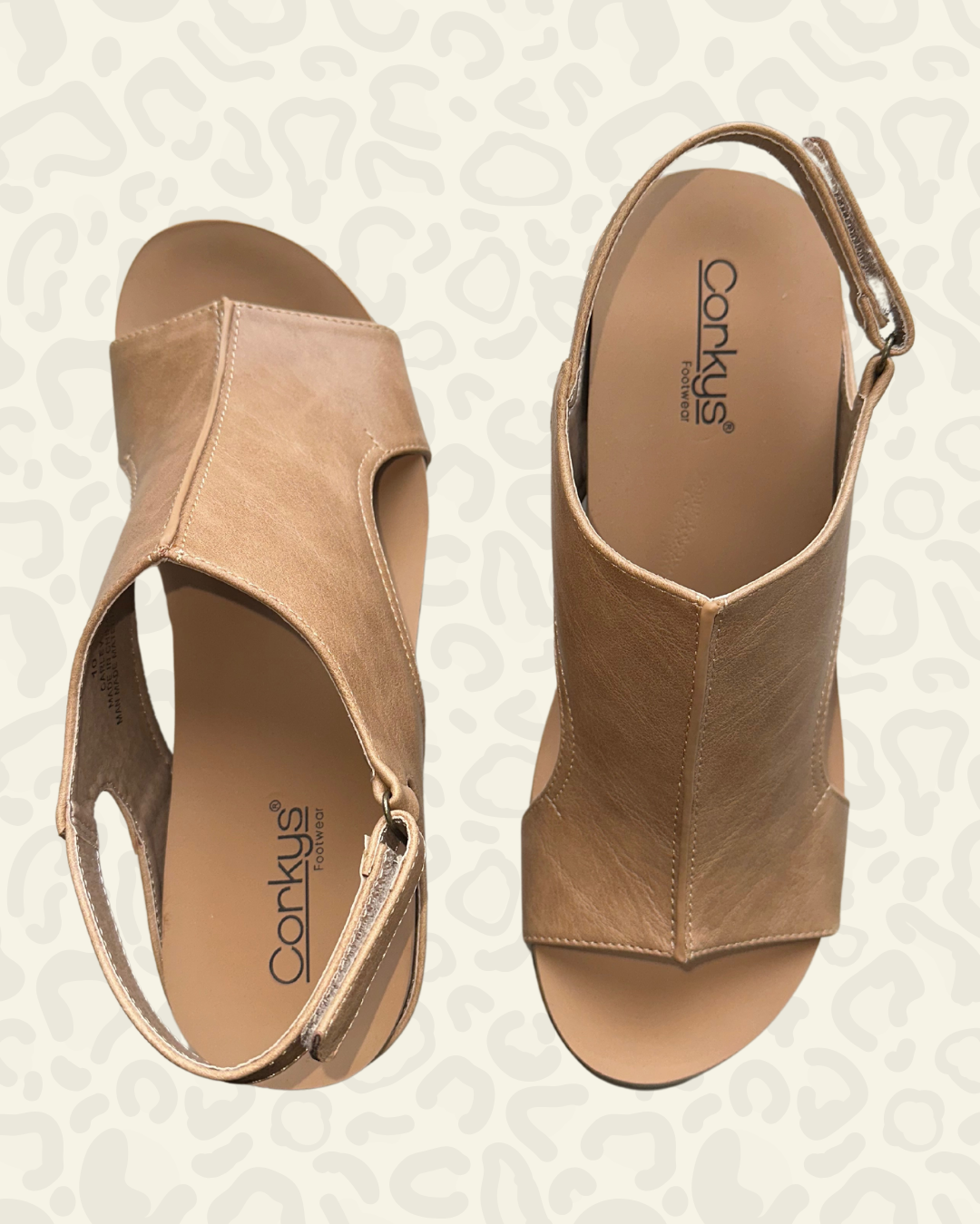 CORKYS | Carley | Taupe Smooth Leopard