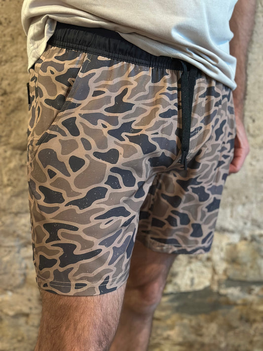 Burlebo | Athletic Shorts | Gauge Camo Black Liner 7" The Original