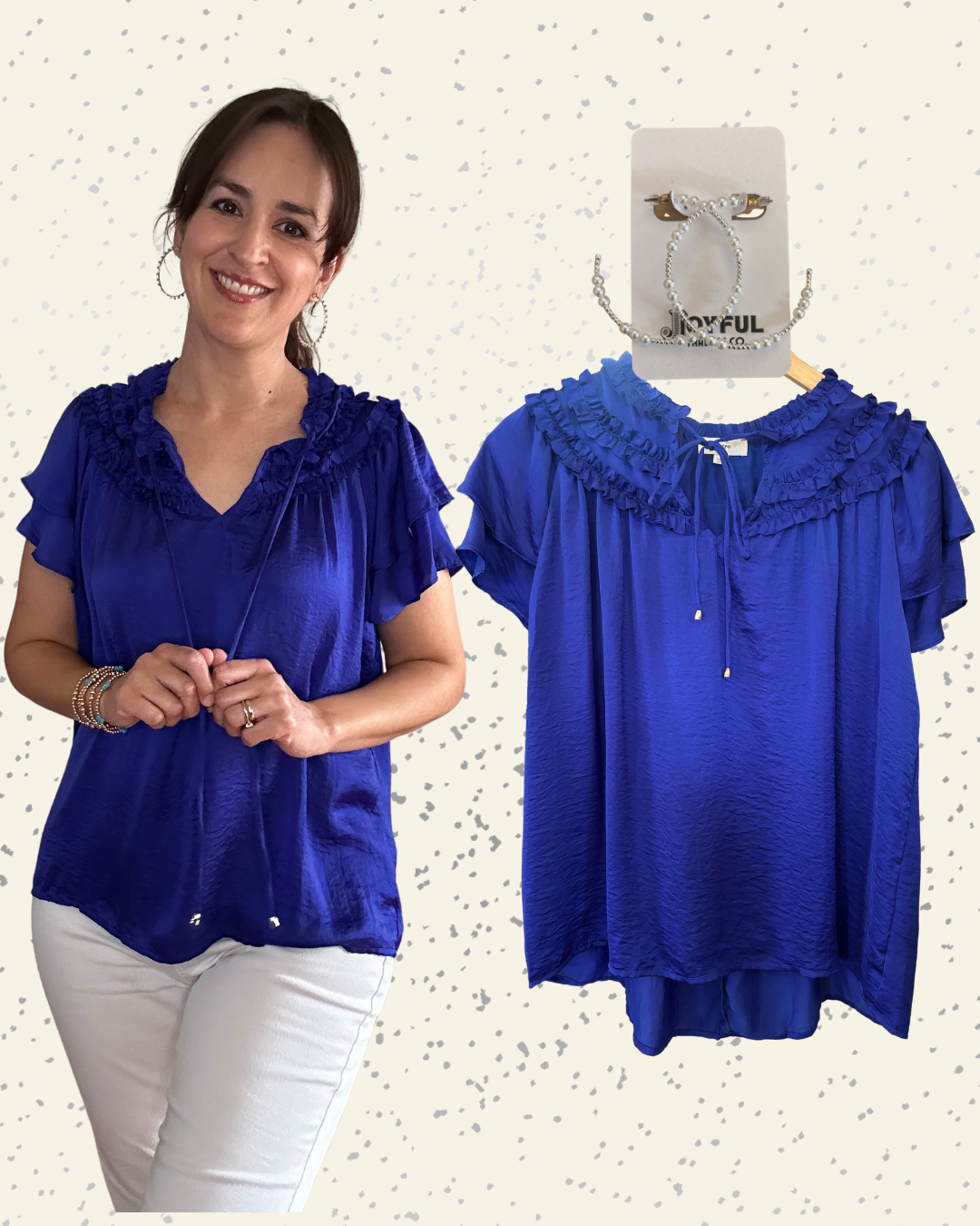 Harmoni Short Sleeve Top | Dark Blue