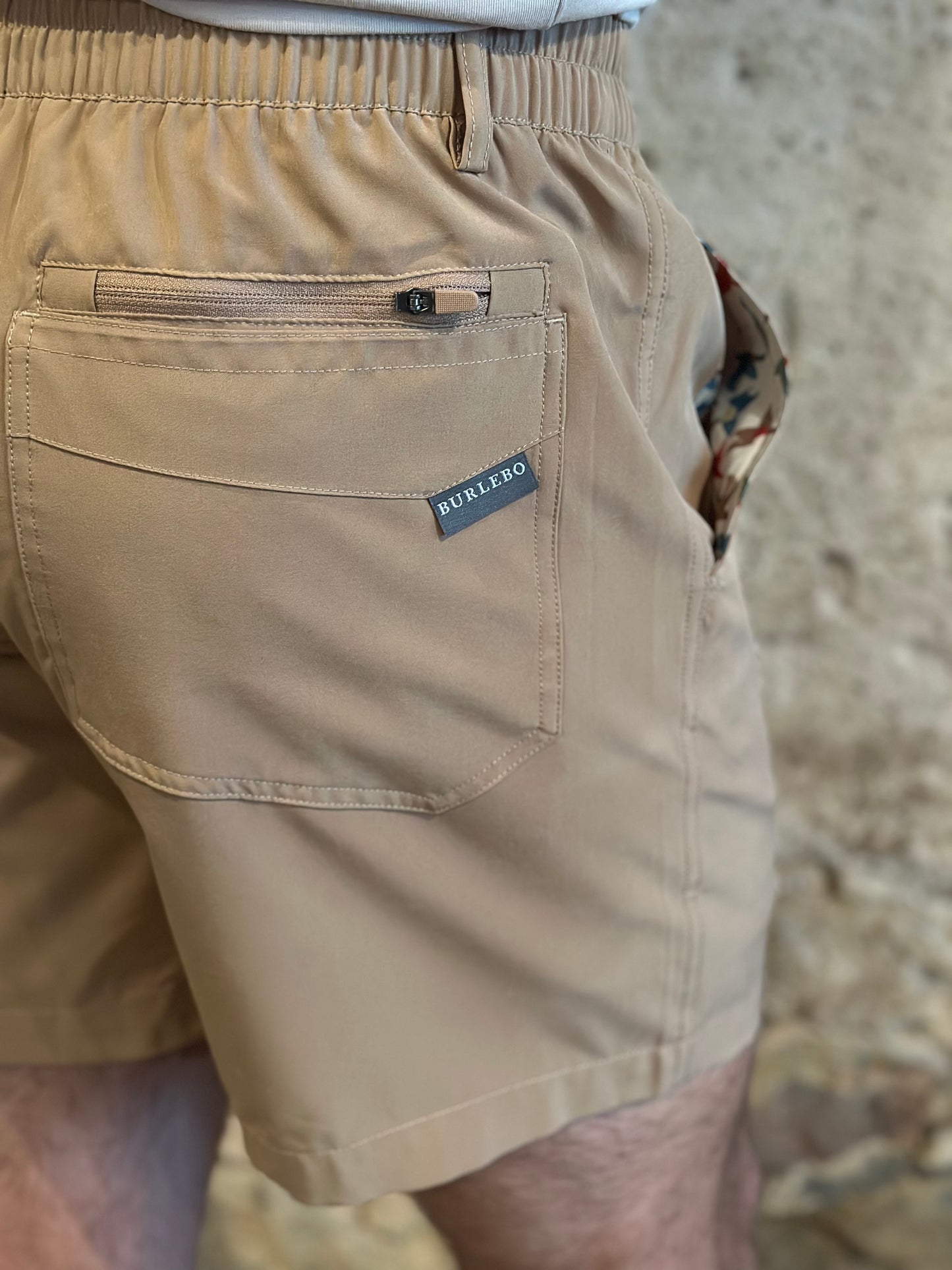 Burlebo | Everyday Short | Desert Tan - All Over Ducks Pocket