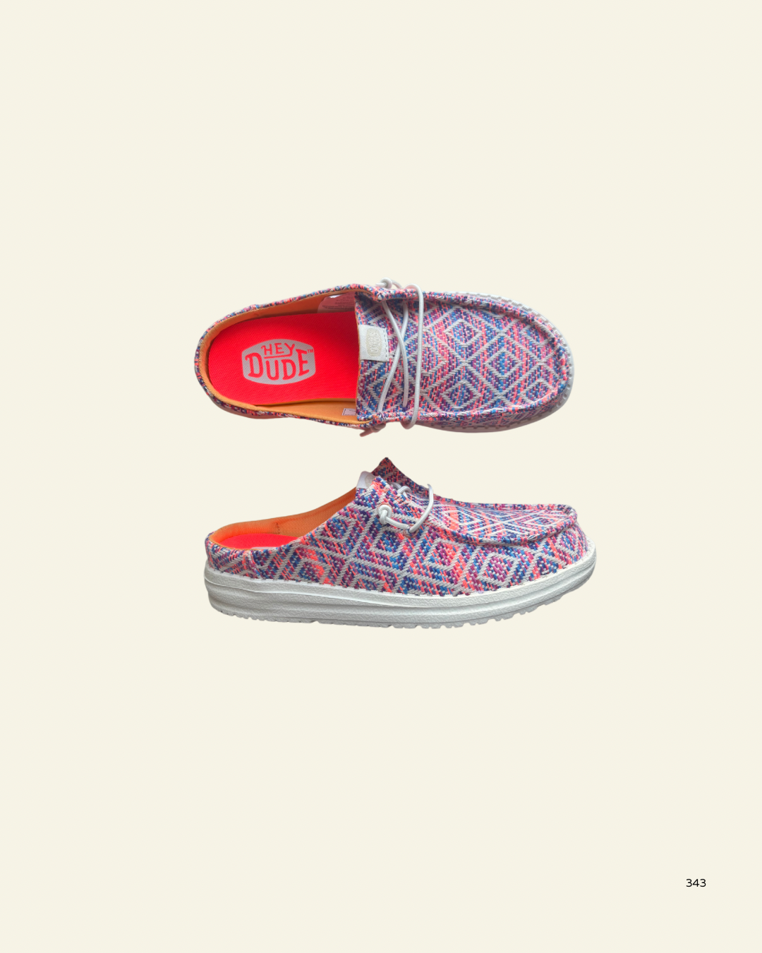 Hey Dude | Wendy Slip Surf Baja Blue Pink Multi
