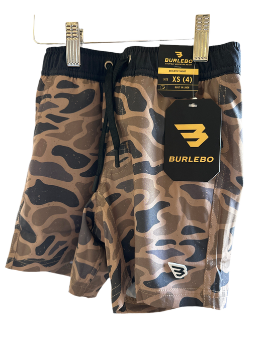 Burlebo | YOUTH Athletic Short | Gauge Camo