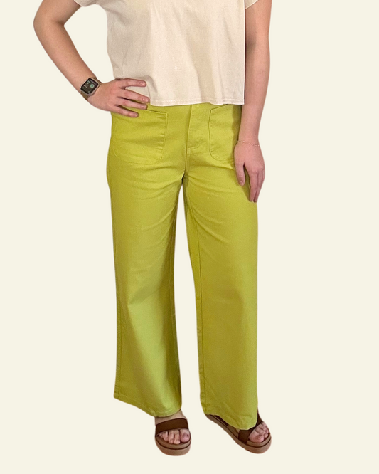 Centi Pants | Chartreuse