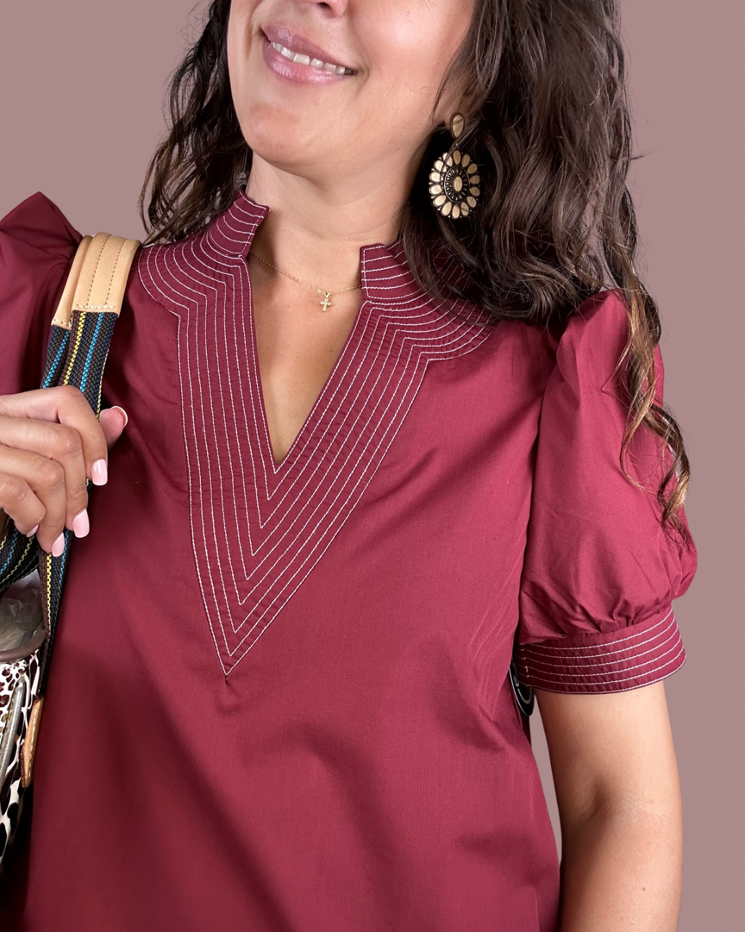 Fine Like Wine Mini Dress | Burgundy