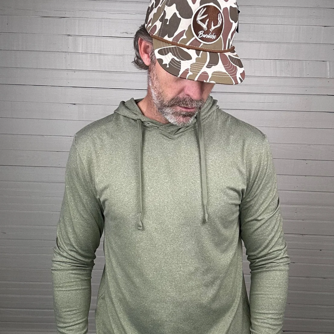Burlebo | Performance Hoodie | Heather Sage