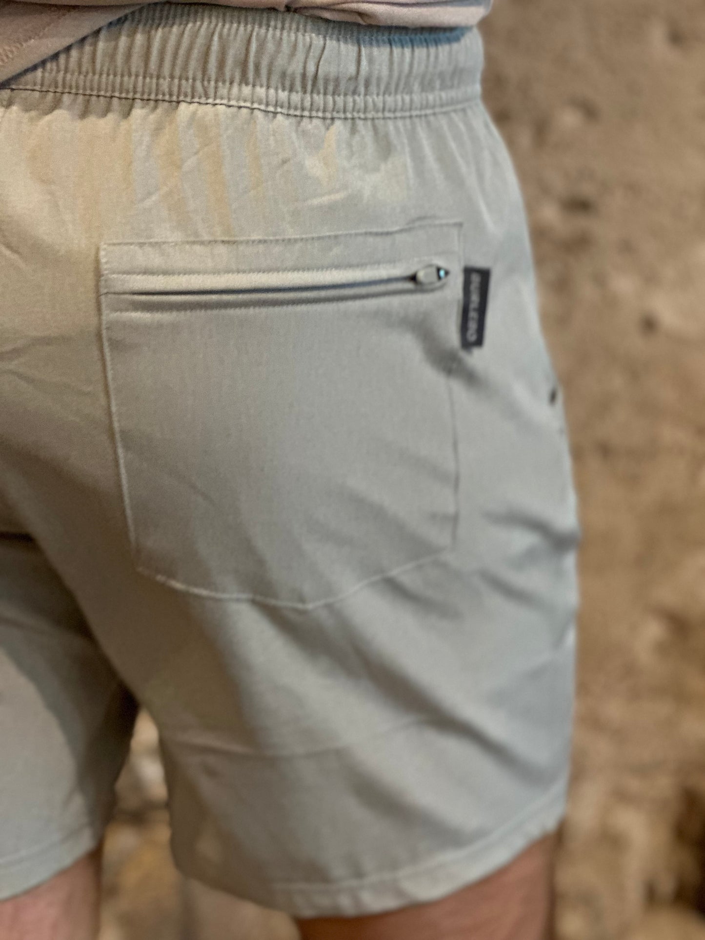Burlebo | Athletic Short | Light Grey Grey Aztec Liner 7" The Original