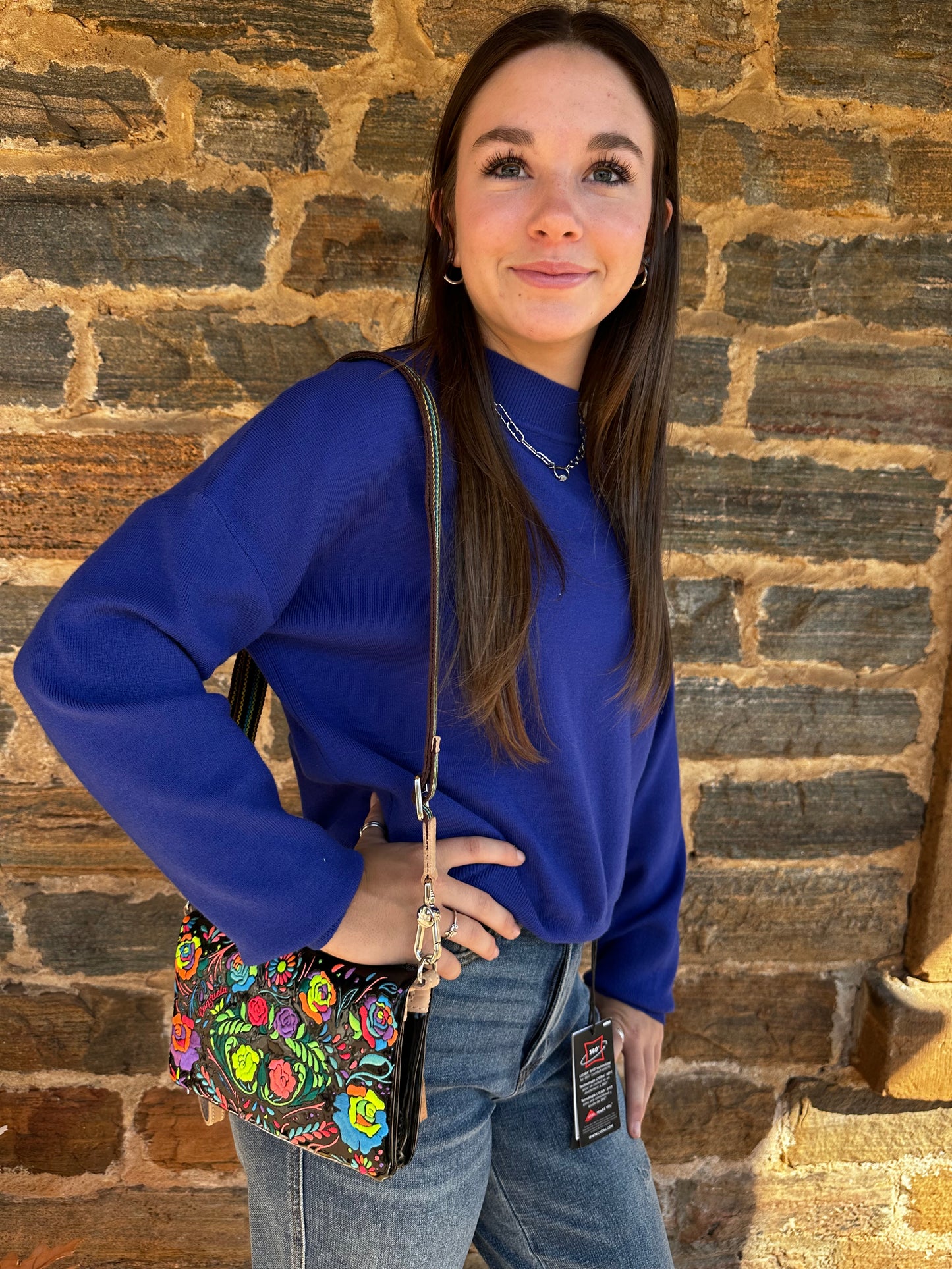 Solid Long Sleeve Sweater | Royal Blue