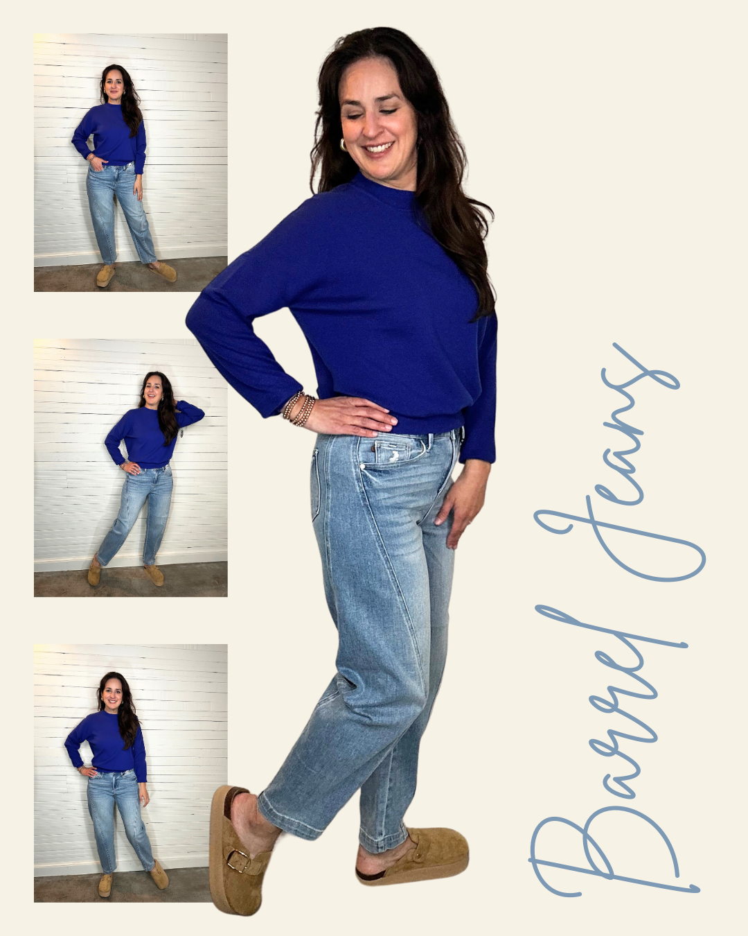 High Waist Barrel Jean | Light Denim