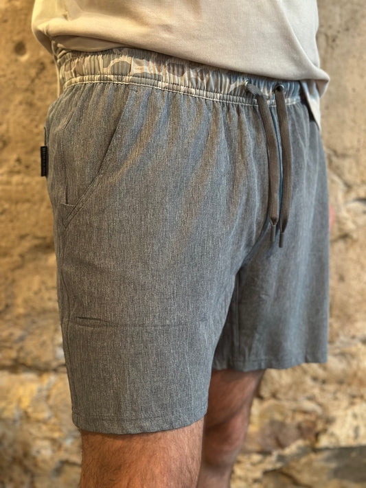 Burlebo | Athletic Shorts | Grizzly Gray + Classic Deer Camo Liner