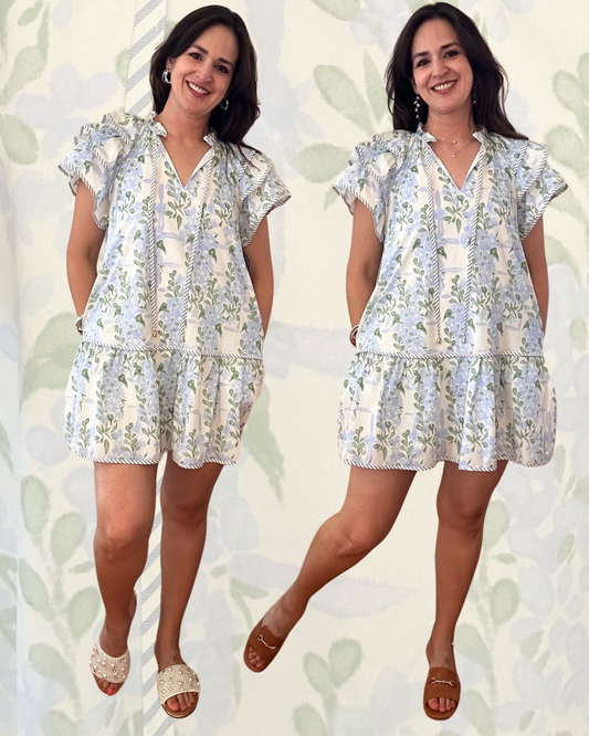 Paloma Mini Dress | Light Blue