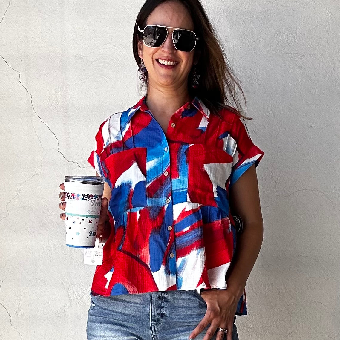 Happy 4th Top | Red / White / Blue