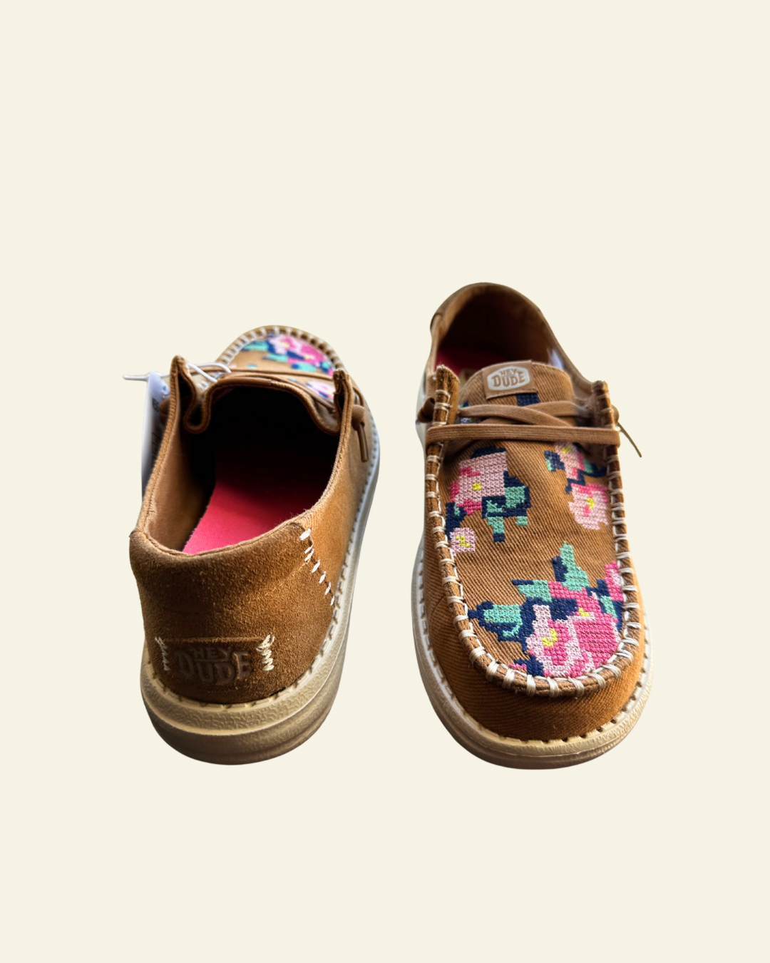 HEYDUDE | Women | Wendy Cross Stitch Tan-Multi