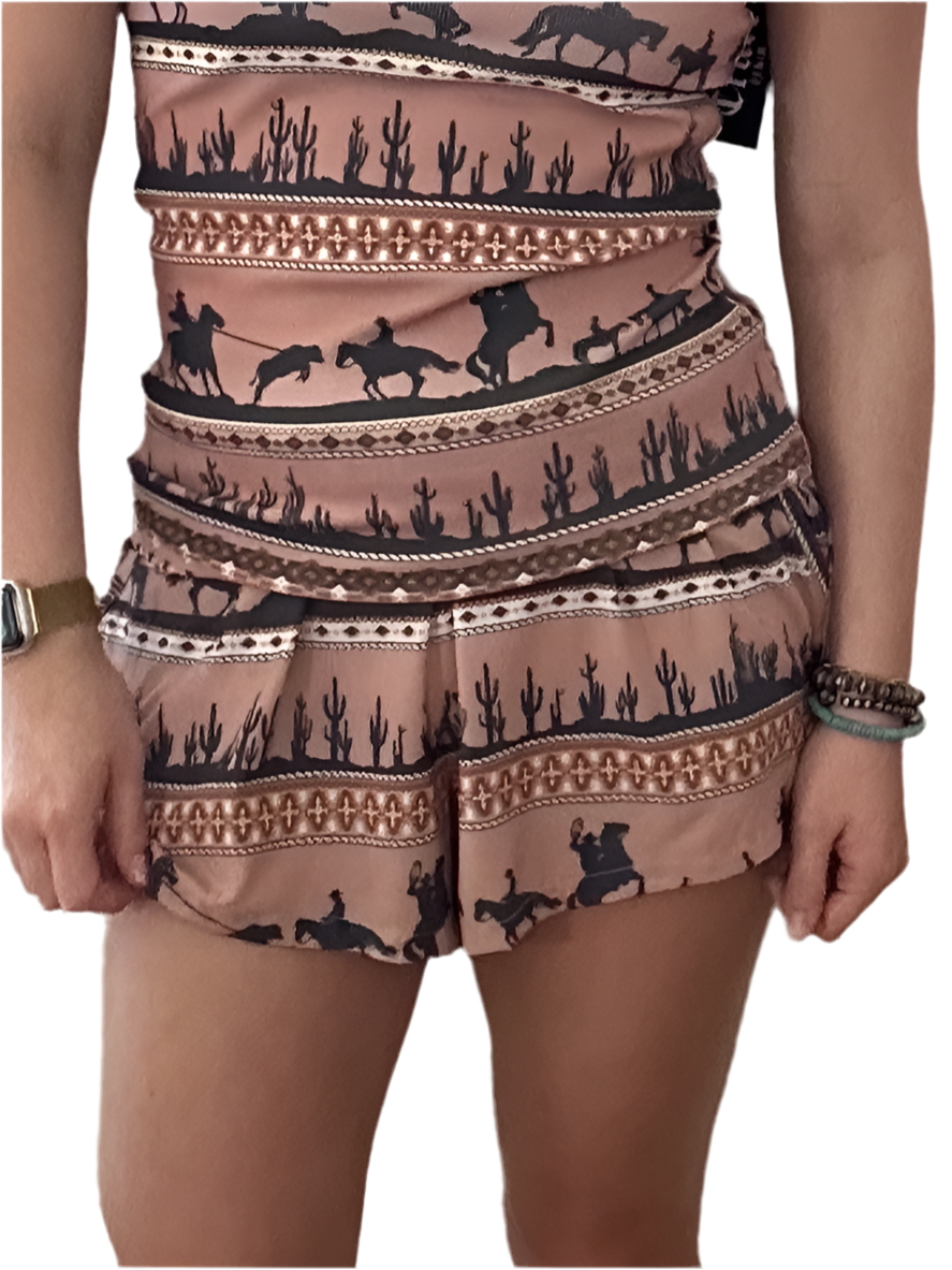 Cruel Denim | Western Print Shorts