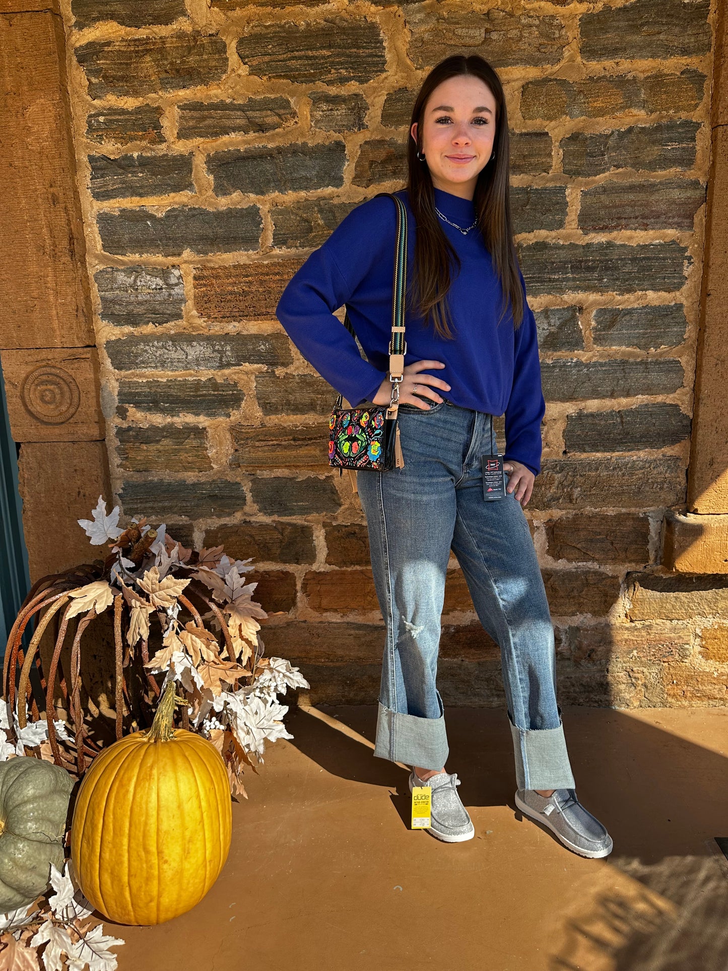 Solid Long Sleeve Sweater | Royal Blue